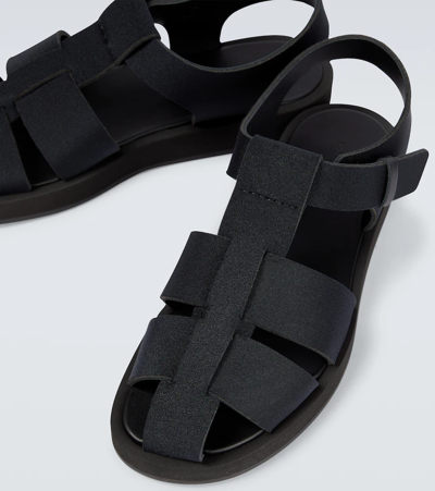 Shop The Row Fisherman Sandals In Black