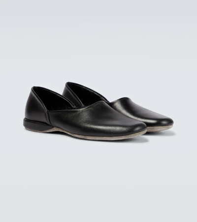 Shop Church's Jason Leather Slippers In Black