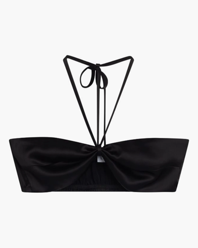 Shop Leset Women's Barb Halter Bandeau Top In Black
