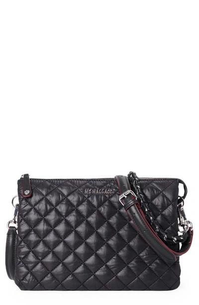 Shop Mz Wallace Large Crosby Pippa Quilted Crossbody Bag In Black