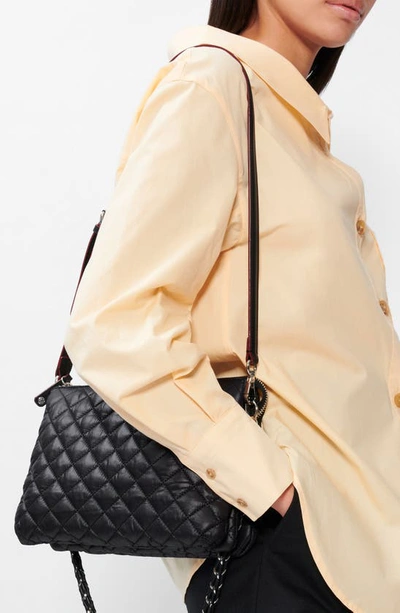 Shop Mz Wallace Large Crosby Pippa Quilted Crossbody Bag In Black