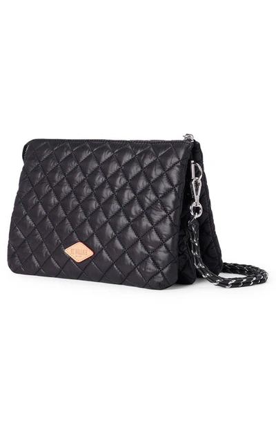 Shop Mz Wallace Large Crosby Pippa Quilted Crossbody Bag In Black