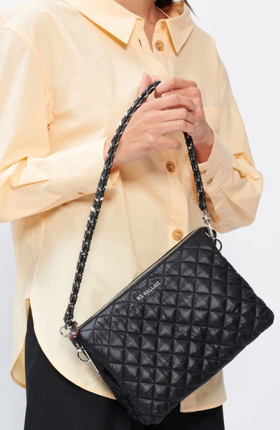 Shop Mz Wallace Large Crosby Pippa Quilted Crossbody Bag In Black