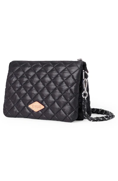 Shop Mz Wallace Crosby Pippa Quilted Crossbody Bag In Black