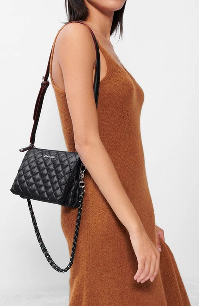 Shop Mz Wallace Crosby Pippa Quilted Crossbody Bag In Black