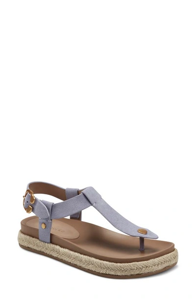 Shop Aerosoles Carmen T-strap Sandal In Lilac Suede