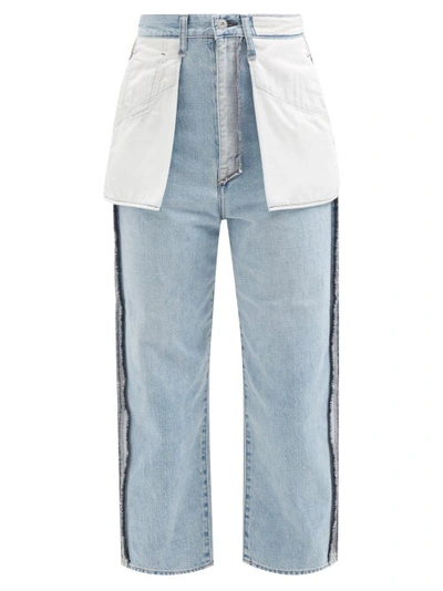 Kuro Reverse-construction Cropped Jeans In Light Denim | ModeSens