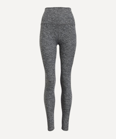 Shop Beyond Yoga Spacedye Midi High-waist Leggings - Size 8 In Black/white