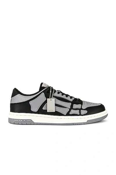 Shop Amiri Skel Top Low Top Sneaker In Black & Grey