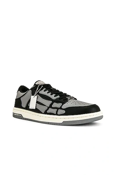 Shop Amiri Skel Top Low Top Sneaker In Black & Grey