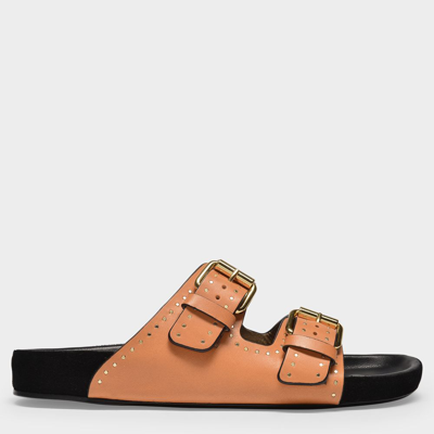 Shop Isabel Marant Lennyo Sandals In Brown