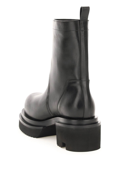 Shop Rick Owens Leather Boots In Black