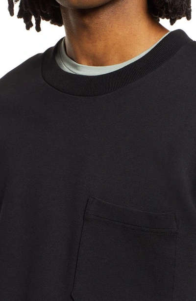 Shop Nn07 Kurt 3457 Cotton & Modal Blend Pullover Sweater In Black