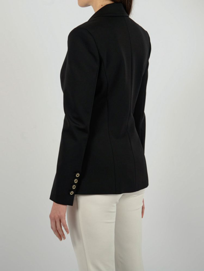 Shop Pinko Women's Black Other Materials Outerwear Jacket