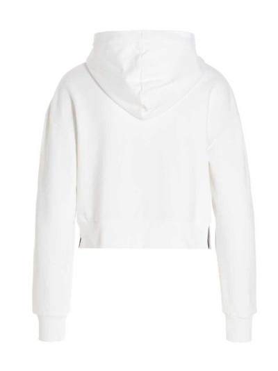 Shop Balmain Women's White Cotton Sweatshirt