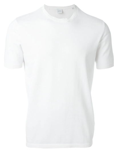 Shop Aspesi Short-sleeve Sweater In White