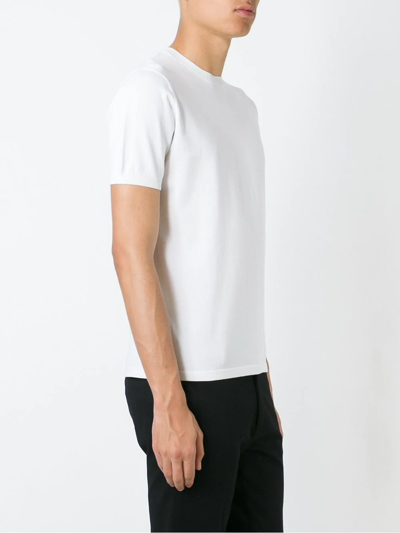 Shop Aspesi Short-sleeve Sweater In White