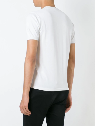 Shop Aspesi Short-sleeve Sweater In White