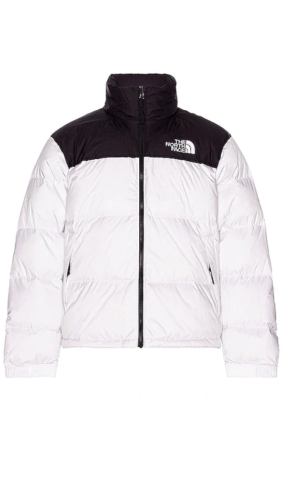 The North Face 1996 Retro Nuptse Quilted Two-tone Ripstop And Shell Down Jacket In White