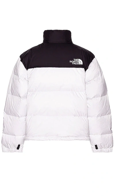 The North Face 1996 Retro Nuptse Quilted Two-tone Ripstop And Shell Down Jacket In White