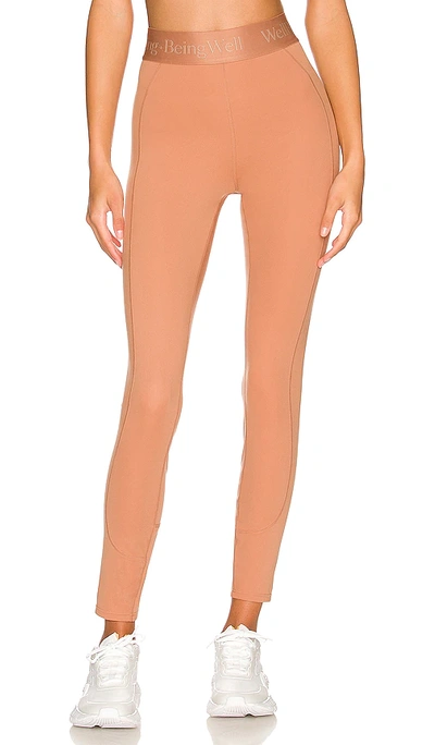 Shop Wellbeing + Beingwell Movewell Arroyo Legging In Tan