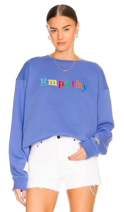 Shop The Mayfair Group Empathy Always Sweatshirt In Blue