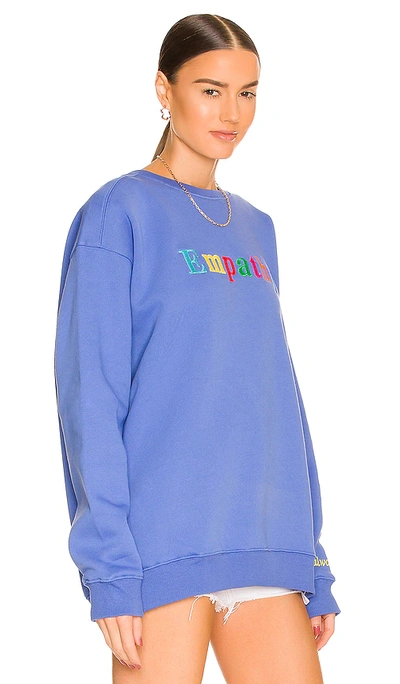 Shop The Mayfair Group Empathy Always Sweatshirt In Blue