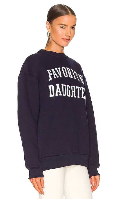Favorite Daughter The Collegiate Sweatshirt In Navy