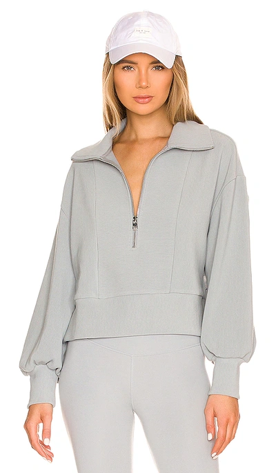 Shop Varley Ramona Sweater In Grey