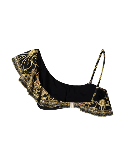 Camilla Baroque Pattern-print Bikini Top In Mehrfarbig