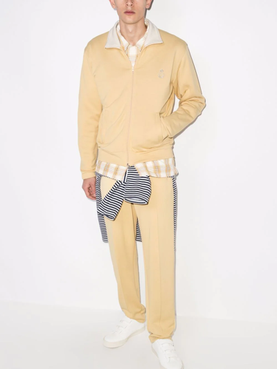 Isabel Marant Issoper Logo-embroidered Track Jacket In Neutrals