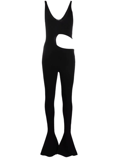 Shop Stella Mccartney Cut-out Sleeveless Jumpsuit In Black