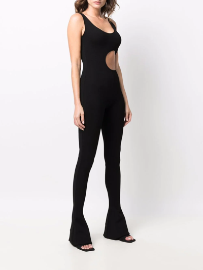 Shop Stella Mccartney Cut-out Sleeveless Jumpsuit In Black