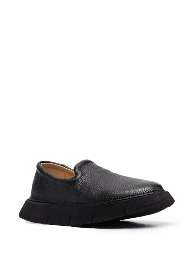 厚底皮质乐福鞋