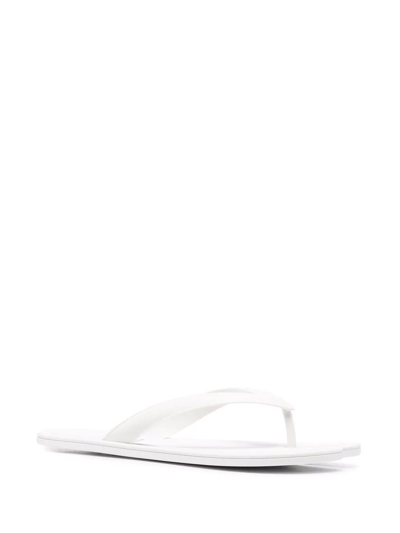 Maison Margiela Split-toe Rubber Flip Flops In Weiss