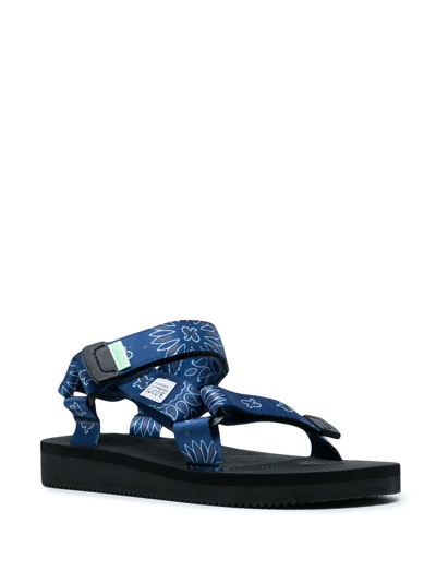 Shop Suicoke Depa-cab-pt02 Sandals In Blue