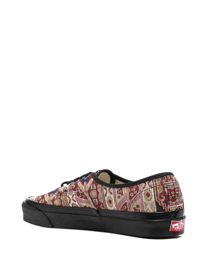 Vans Jacquard Lace-up Sneakers In Schwarz