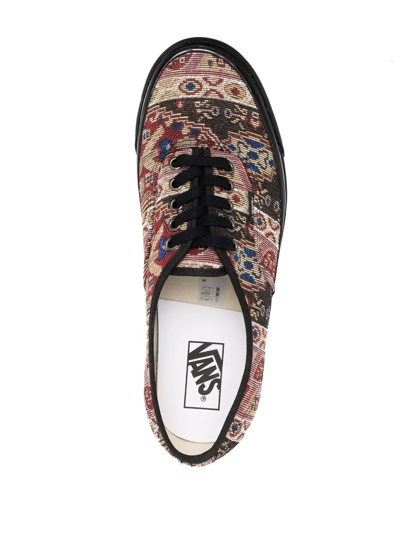 Vans Jacquard Lace-up Sneakers In Schwarz