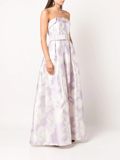 Shop Sachin & Babi Brielle Long-length Gown In Violett