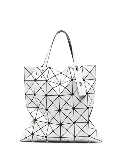 Shop Bao Bao Issey Miyake Lucent Geometric-panelled Tote Bag In Weiss