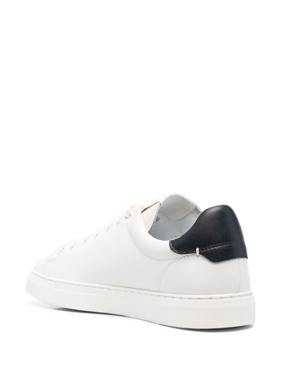Emporio Armani Logo-print Low-top Sneakers In Weiss