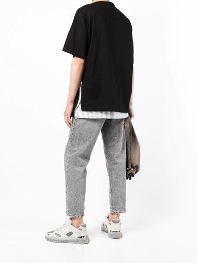 Juunj Relaxed Crew-neck T-shirt In Black