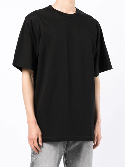 Shop Juunj Relaxed Crew-neck T-shirt In Black