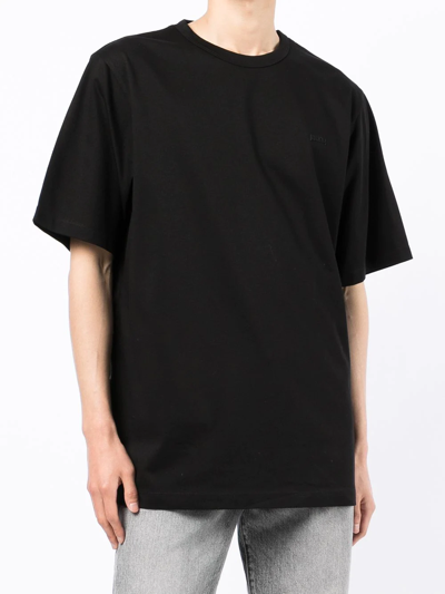 Shop Juunj Relaxed Crew-neck T-shirt In Black