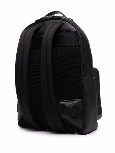 Bally Maverick Recycled-leather Backpack In Schwarz