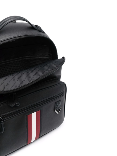 Bally Maverick Recycled-leather Backpack In Schwarz