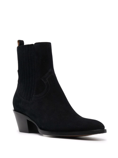 Shop Buttero Block-heel Ankle Boots In Schwarz