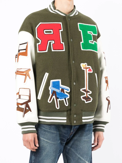 Readymade Patch-detail Bomber Jacket In Grün