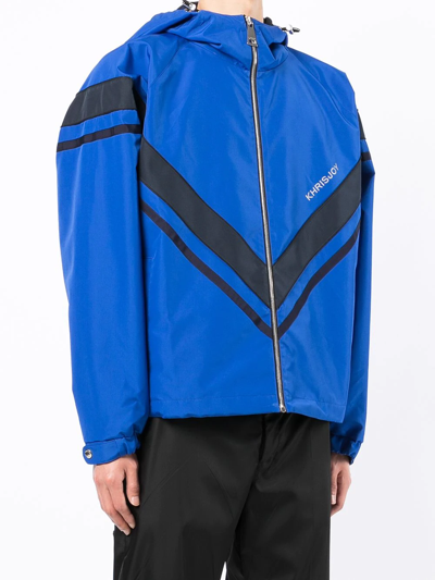 Shop Khrisjoy Zig-zag Lightweight Jacket In Blau