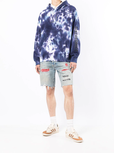 Shop Children Of The Discordance Tie Dye-print Pullover Hoodie In Blau